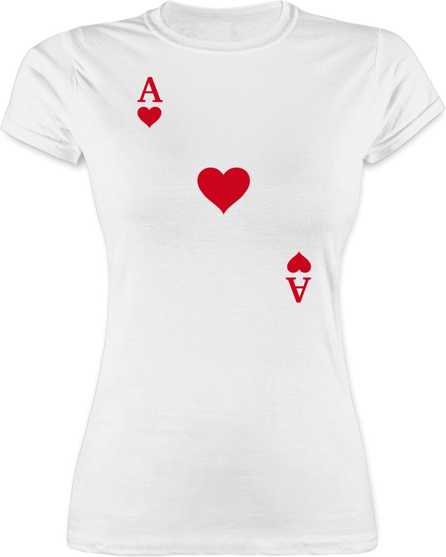 Spielkarte Herz Ass - Kartenspiel Ace of Hearts Poker Playing Cards
