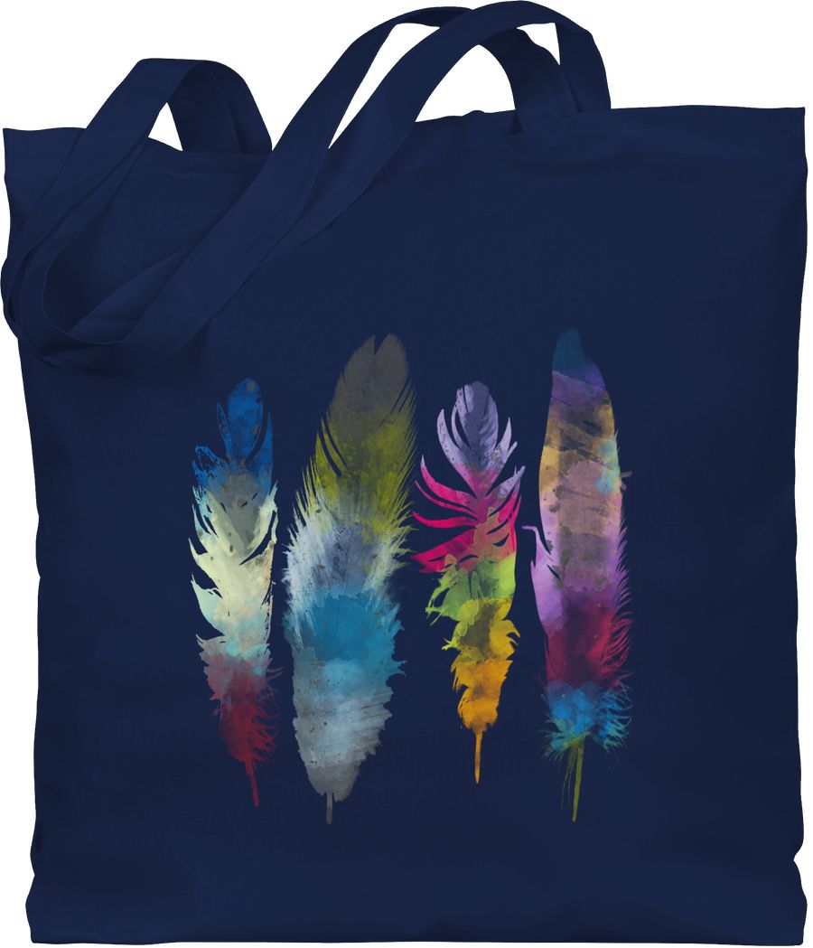 Federn Wasserfarbe Watercolor Feathers