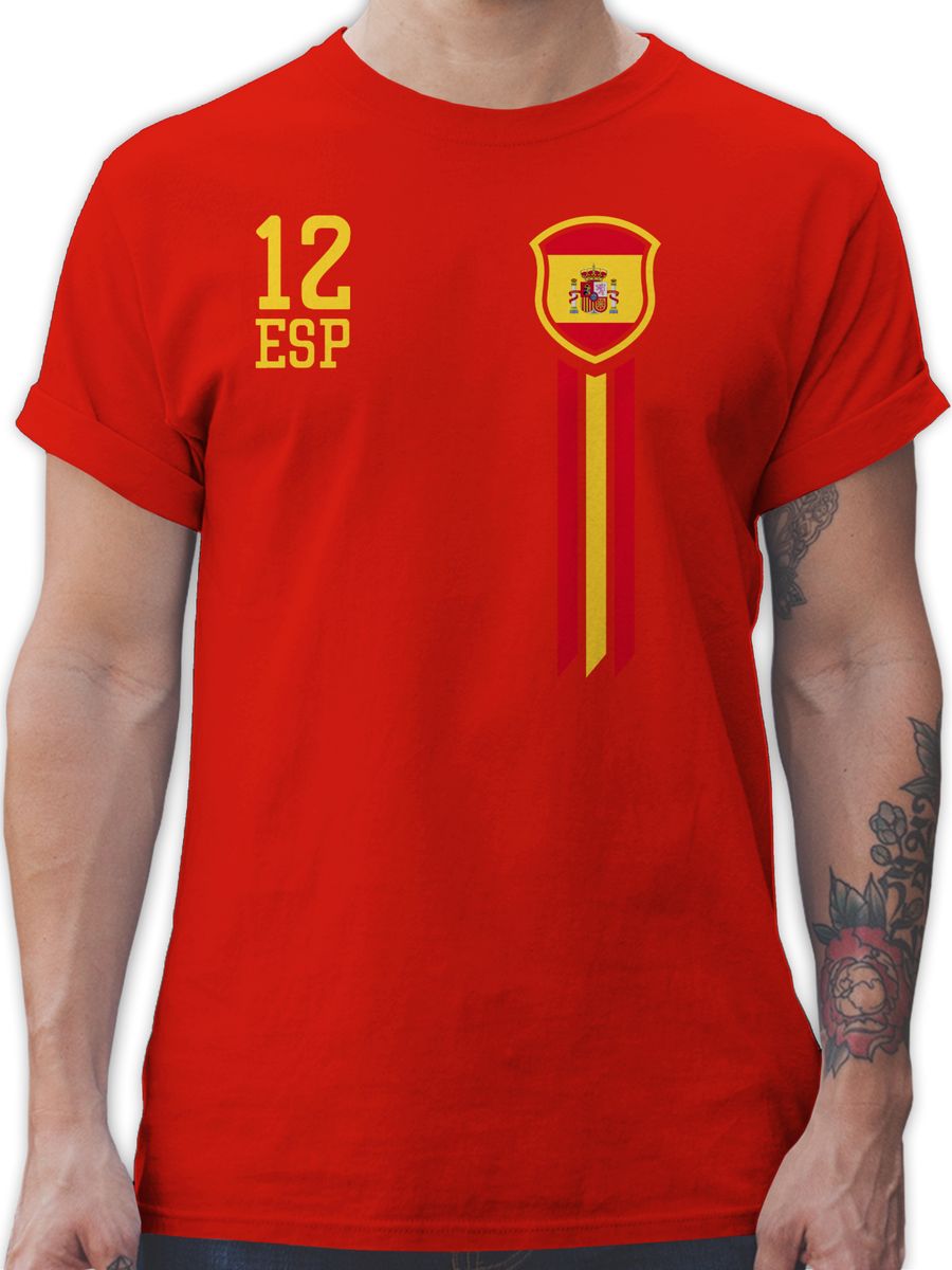 12. Mann Spanien Fan-Shirt WM
