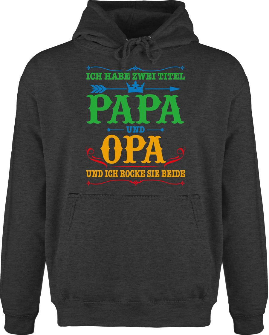 Ich habe zwei Titel Papa und Opa / Vintage - bunt