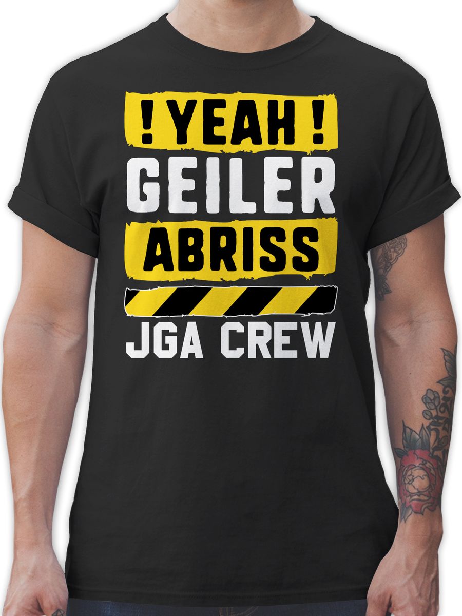 JGA Crew - Yeah geiler Abriss gelb weiß