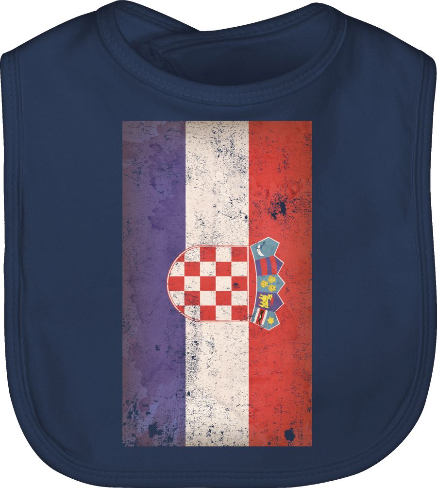 Kroatien Flagge Vintage