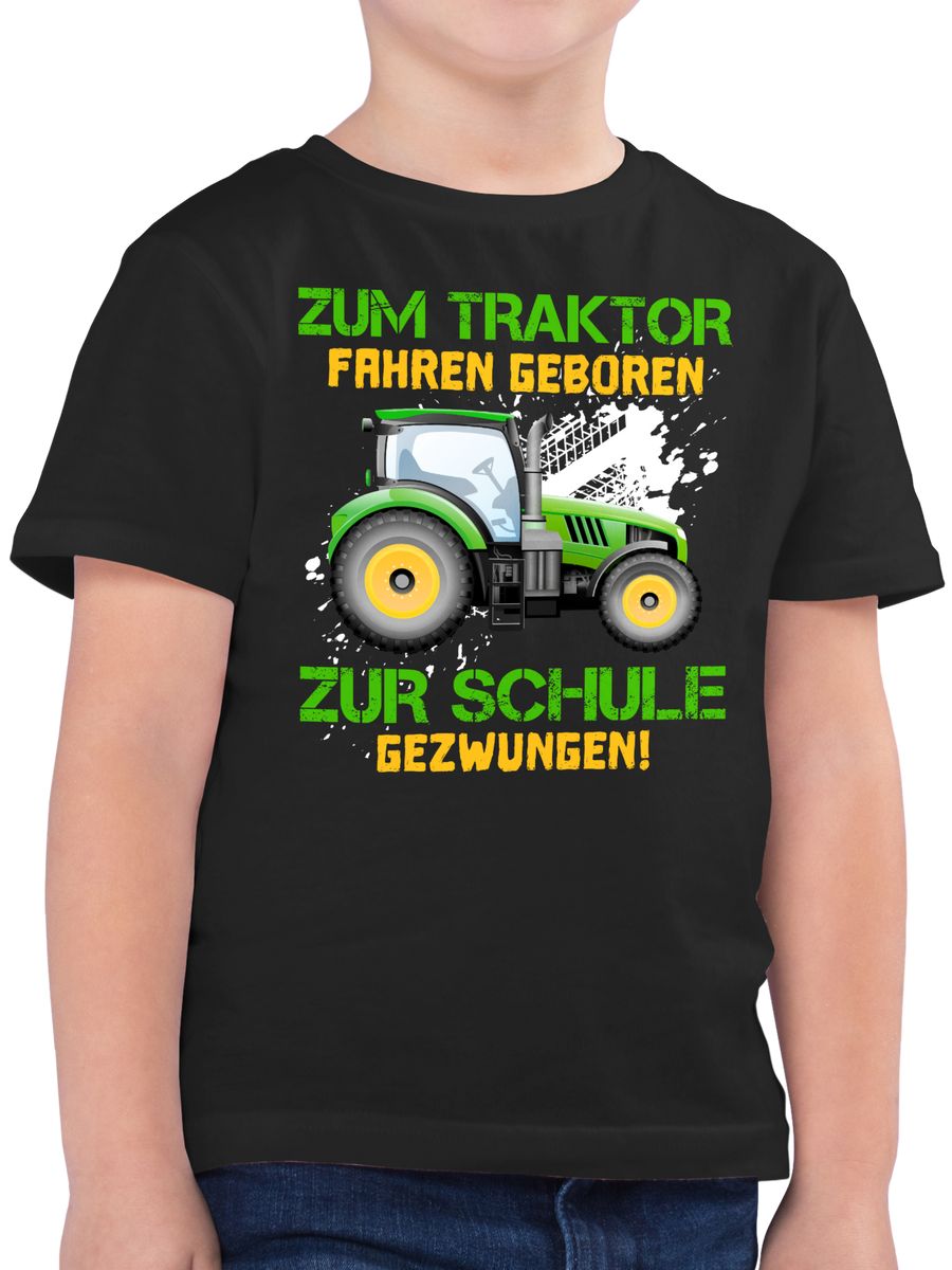Zum Traktor fahren geboren zur Schule gezwungen - Kinder Landwirt Bauern Lustig