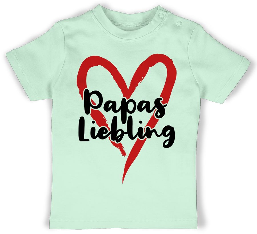 Papas Liebling mit Herz - schwarz/rot