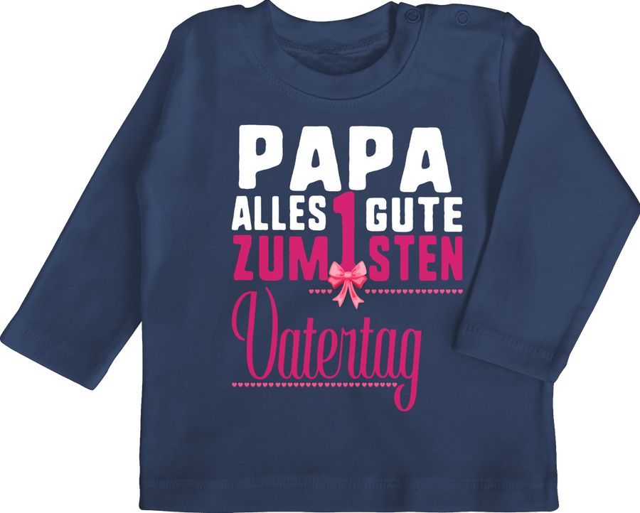 Papa alles Guten zum 1sten Vatertag fuchsia
