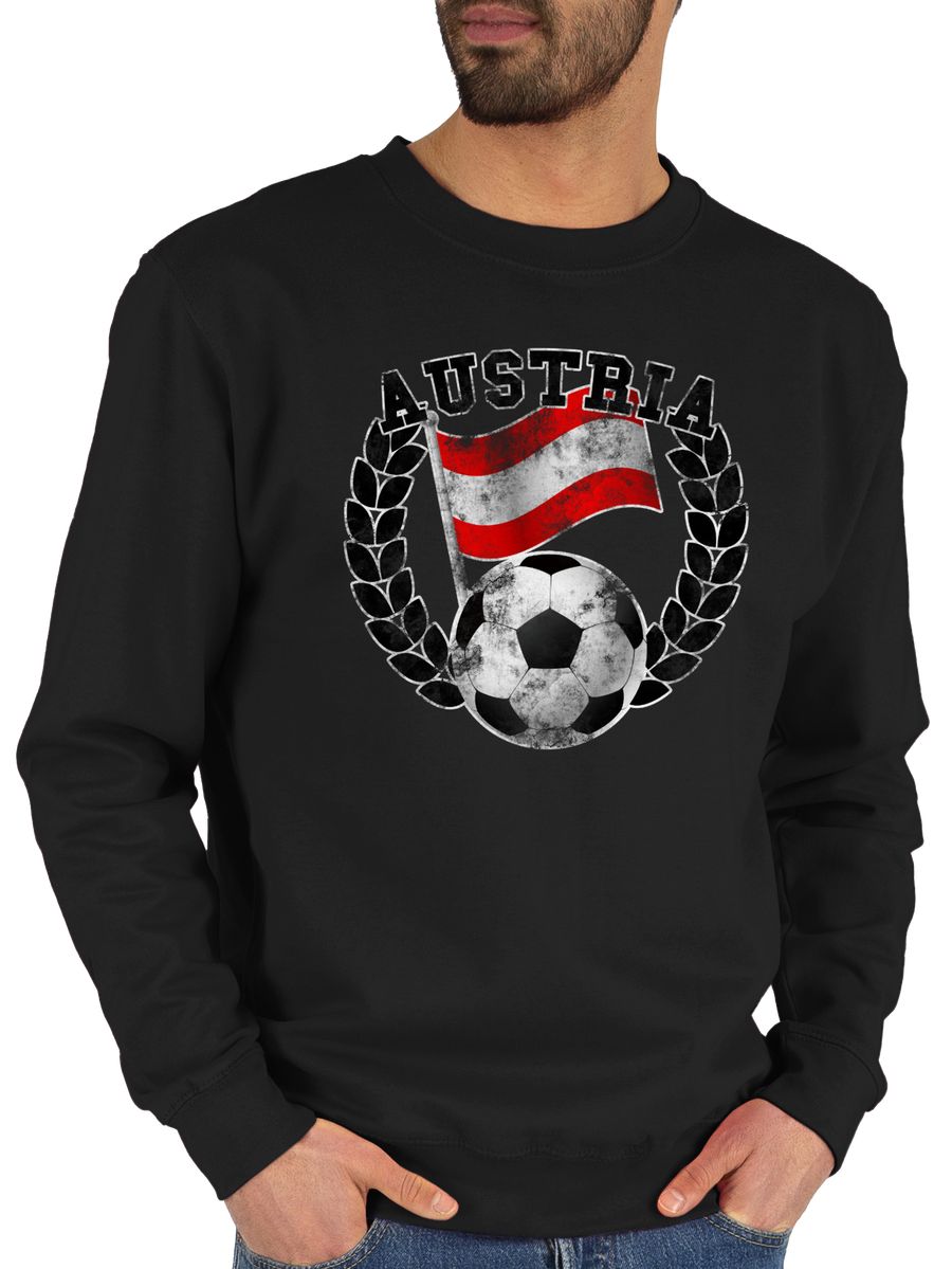 Austria Flagge & Fußball Vintage
