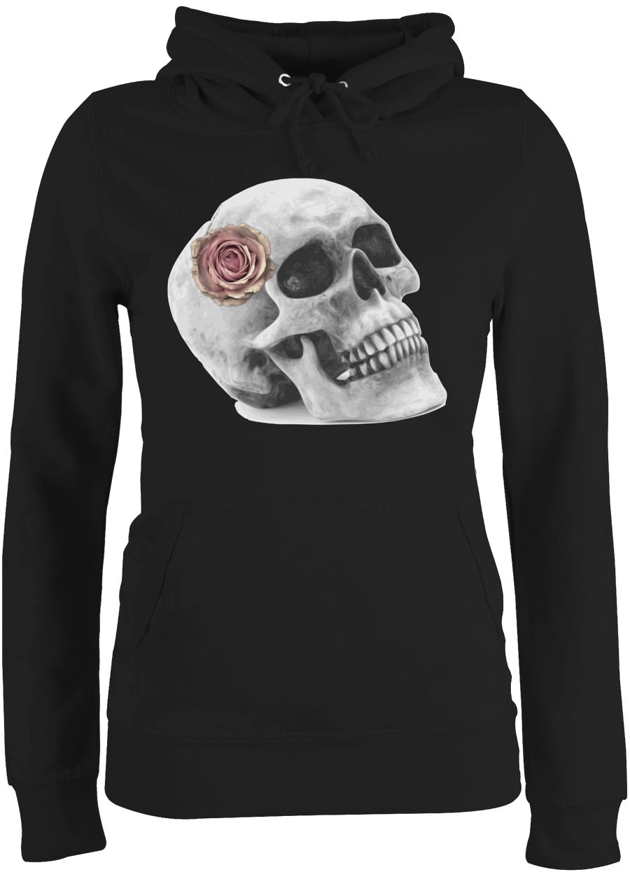 Totenkopf Rose Vintage Skull