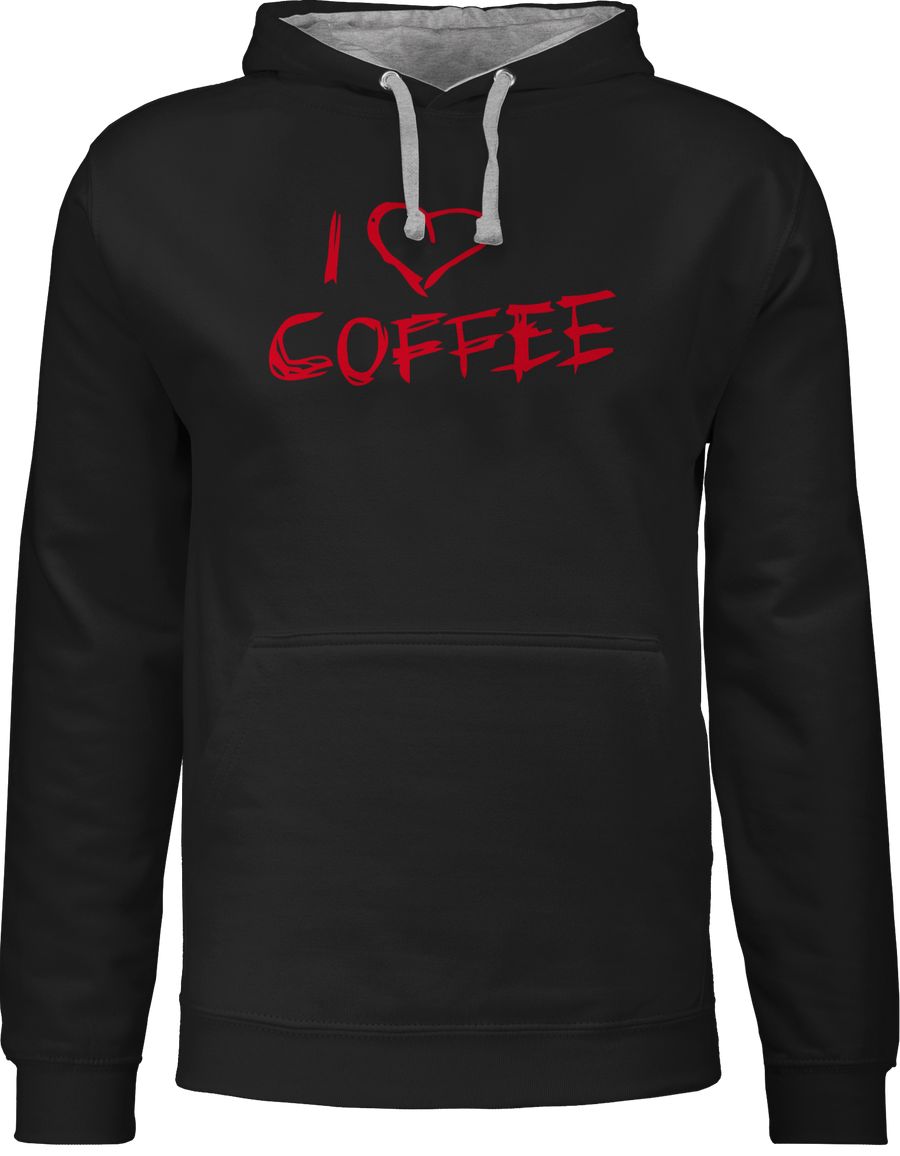 I Love Coffee rote Schrift