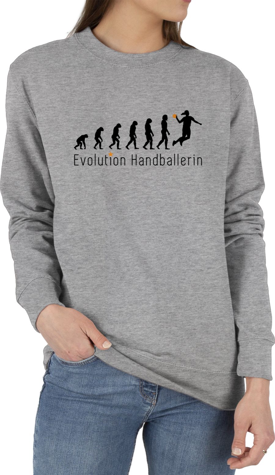 Handballerin Evolution Wurf