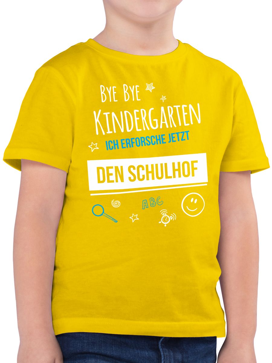 Bye Bye Kindergarten Einschulung Schulhof