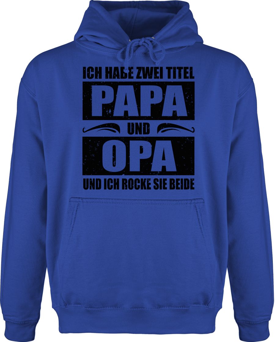 Ich habe zwei Titel Papa und Opa / simpel - schwarz