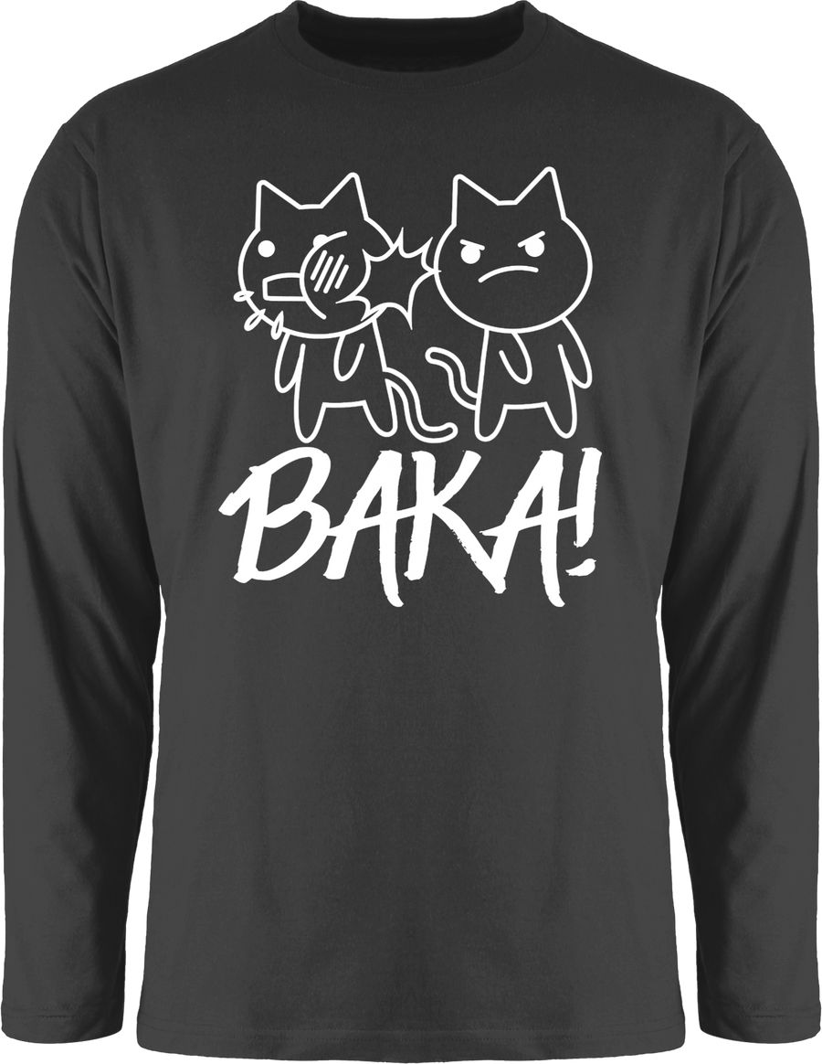 Baka! mit Katzen - weiß