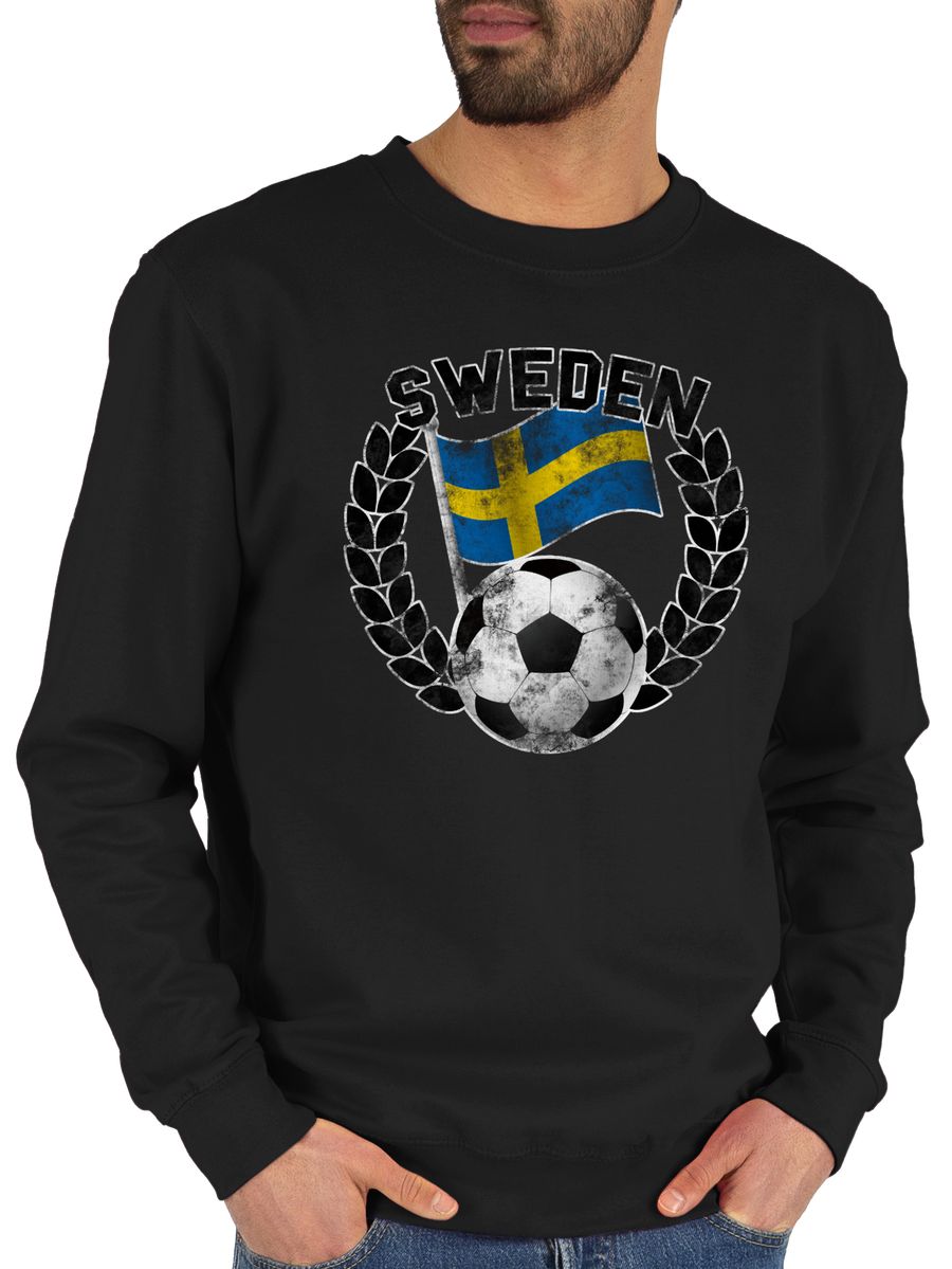 Sweden Flagge & Fußball Vintage