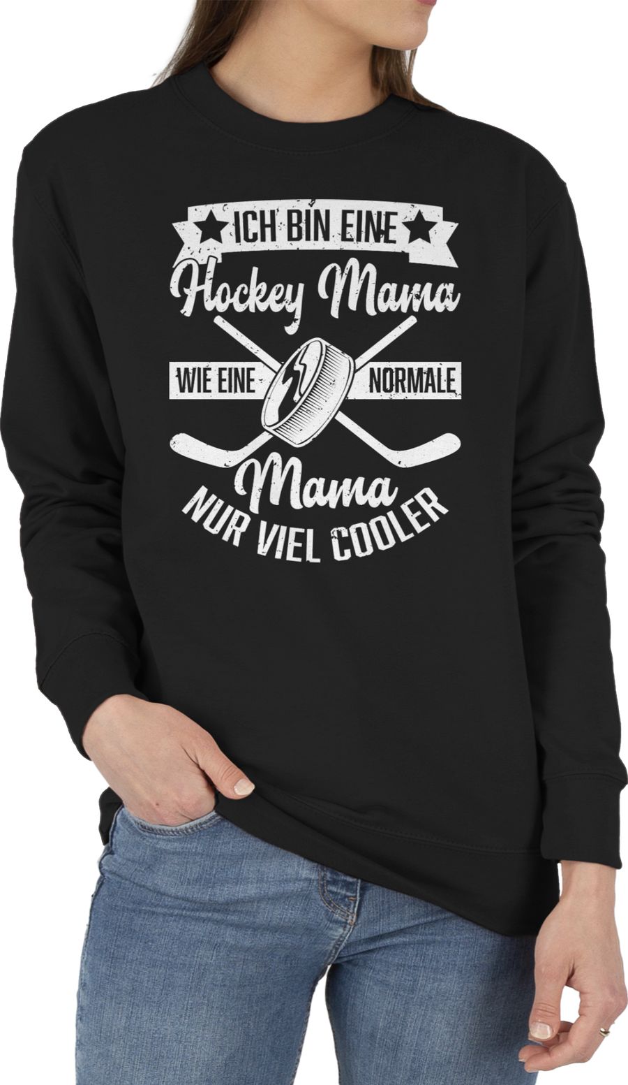 Ich bin eine Hockey Mama - wie eine normale Mama nur viel cooler - weiß