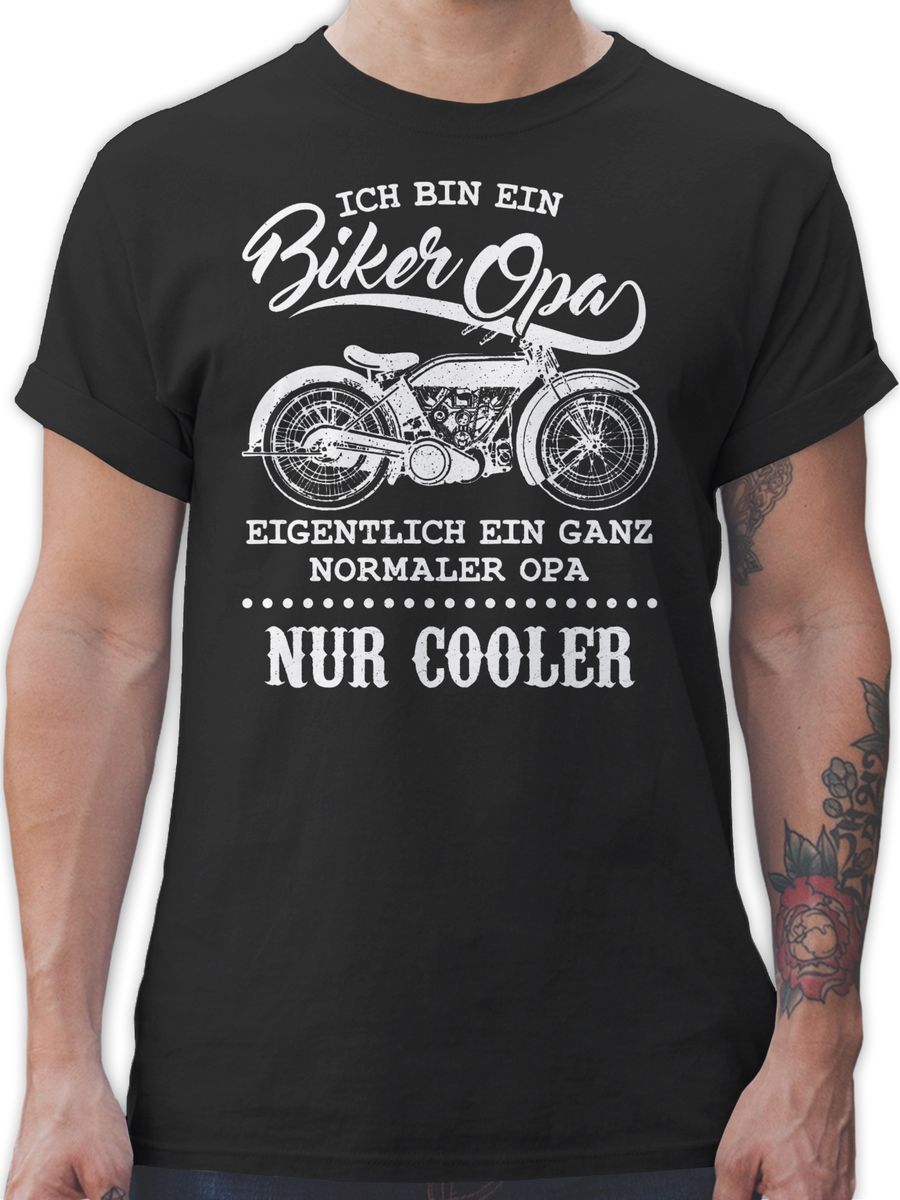Ich bin ein Biker Opa Motorrad Opi
