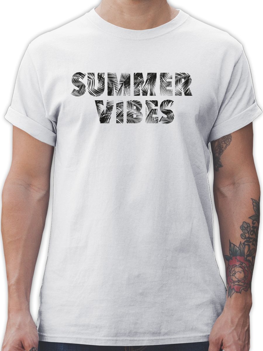 Summer Vibes - Palmen Schriftzug
