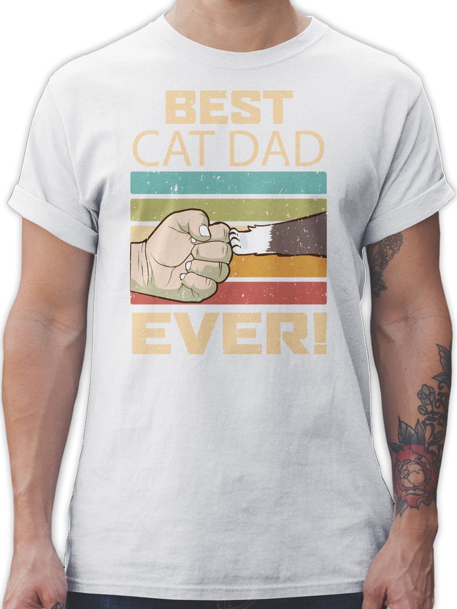 Best Cat Dad Ever - Vintage beige