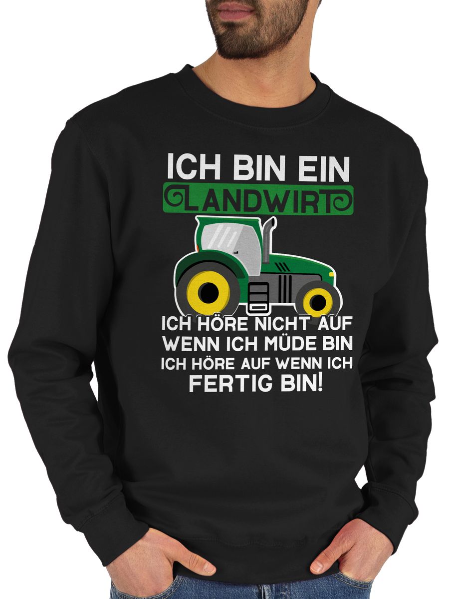 Ich bin ein Landwirt - Traktor weiß/grün