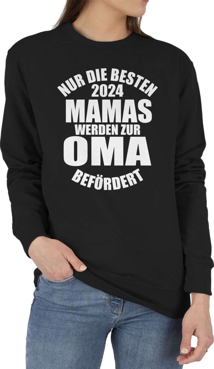 Nur die besten Mamas werden zur Oma befördert 2024 - weiß
