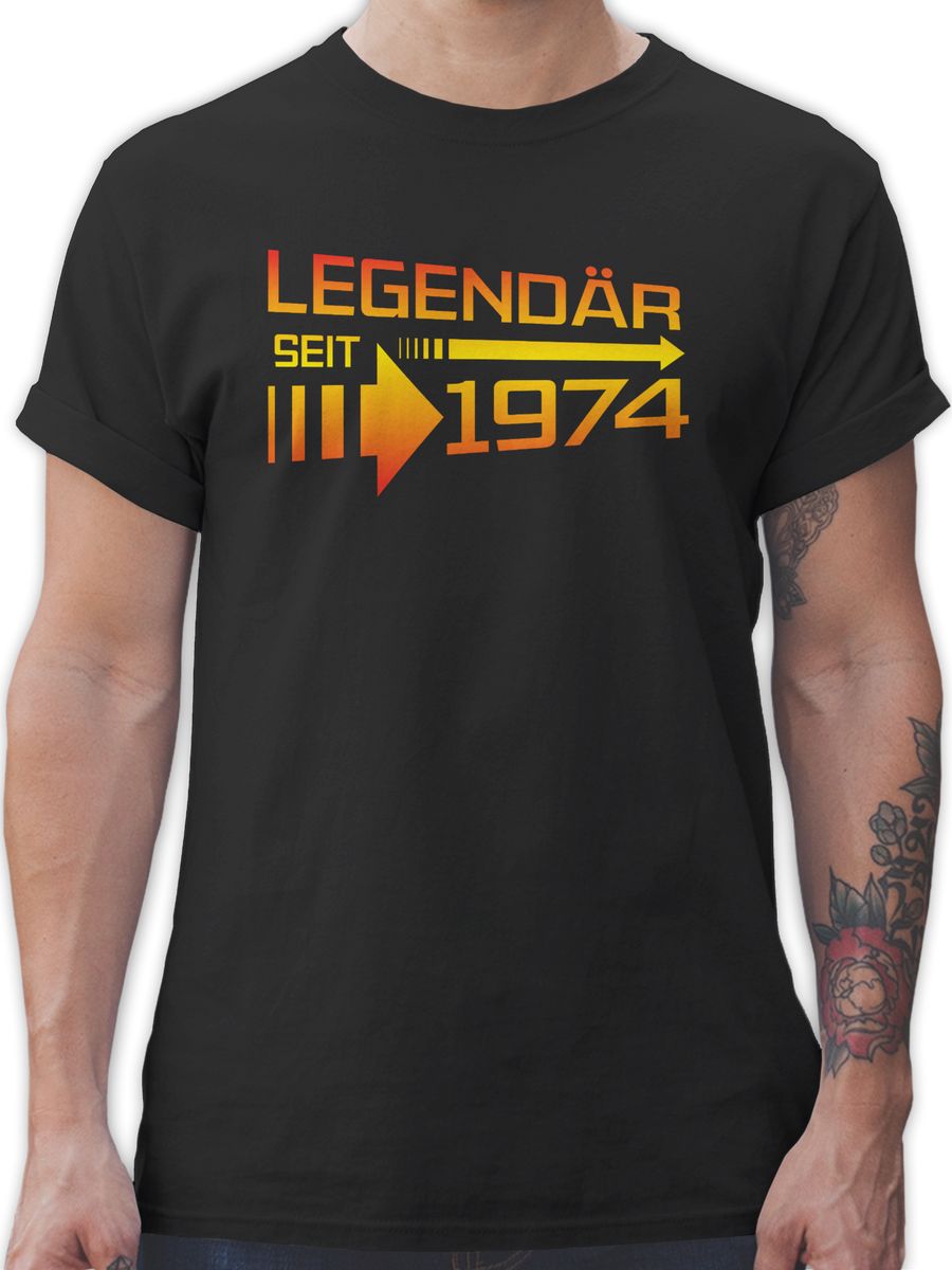 Legendär seit 1974 orange / gelb