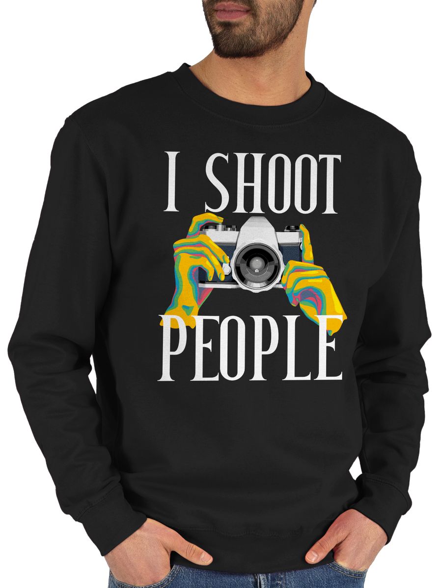 I shoot people - bunt - weiß