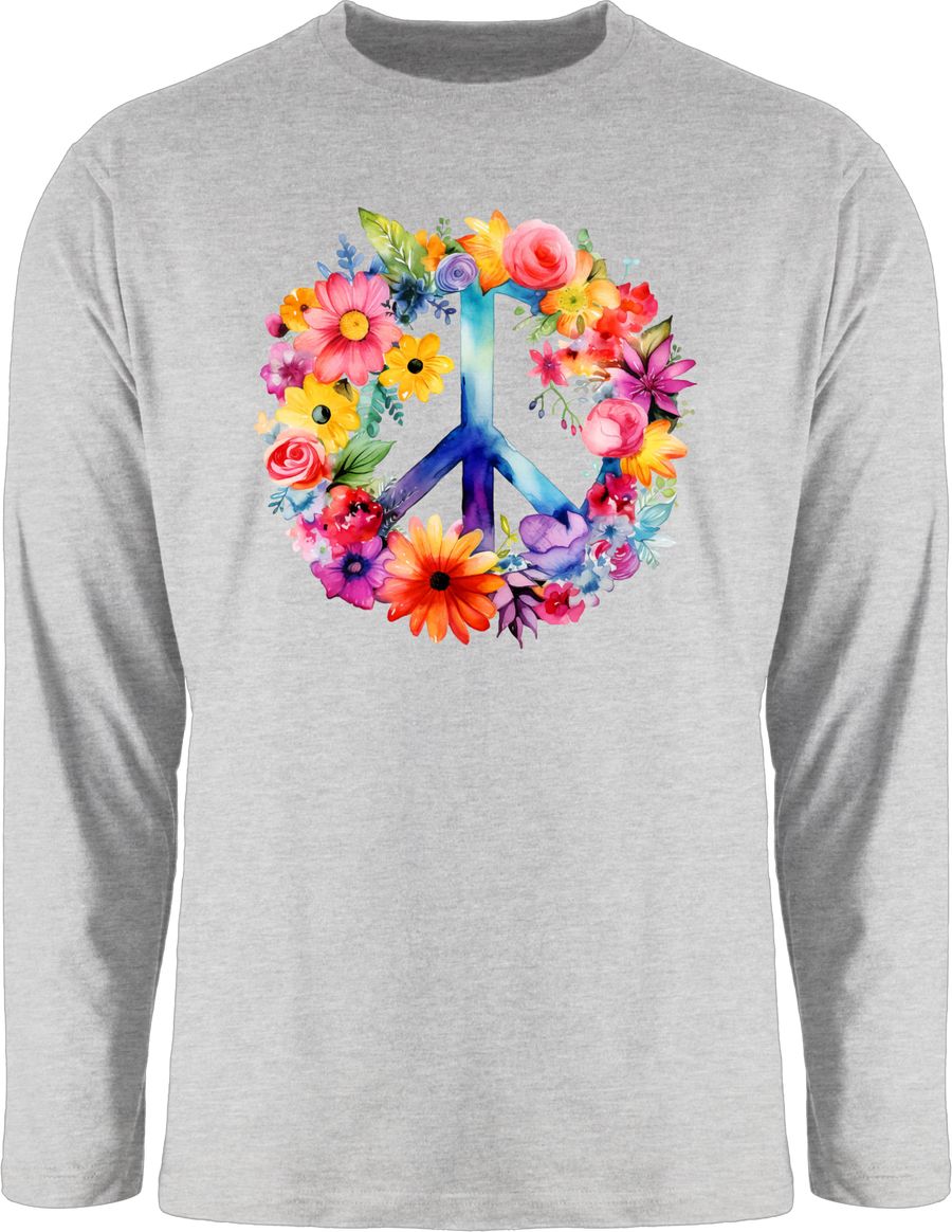 Peacezeichen Peace-Symbol Hippie Frieden 60er 70er Flow Power Flowerpower