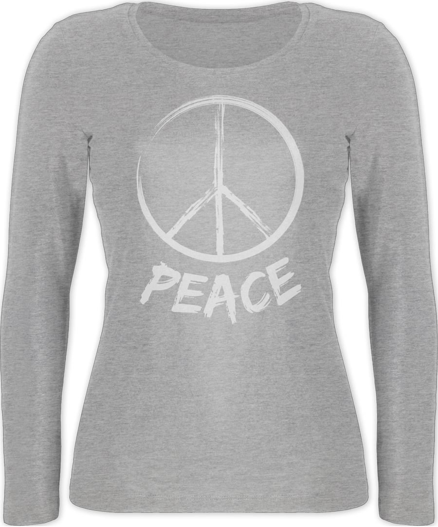 Peace Grunge Look weiß
