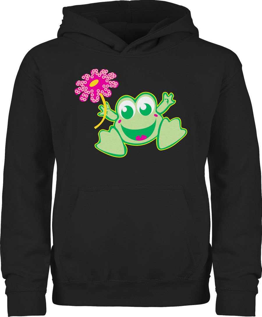 Frosch mit Blume