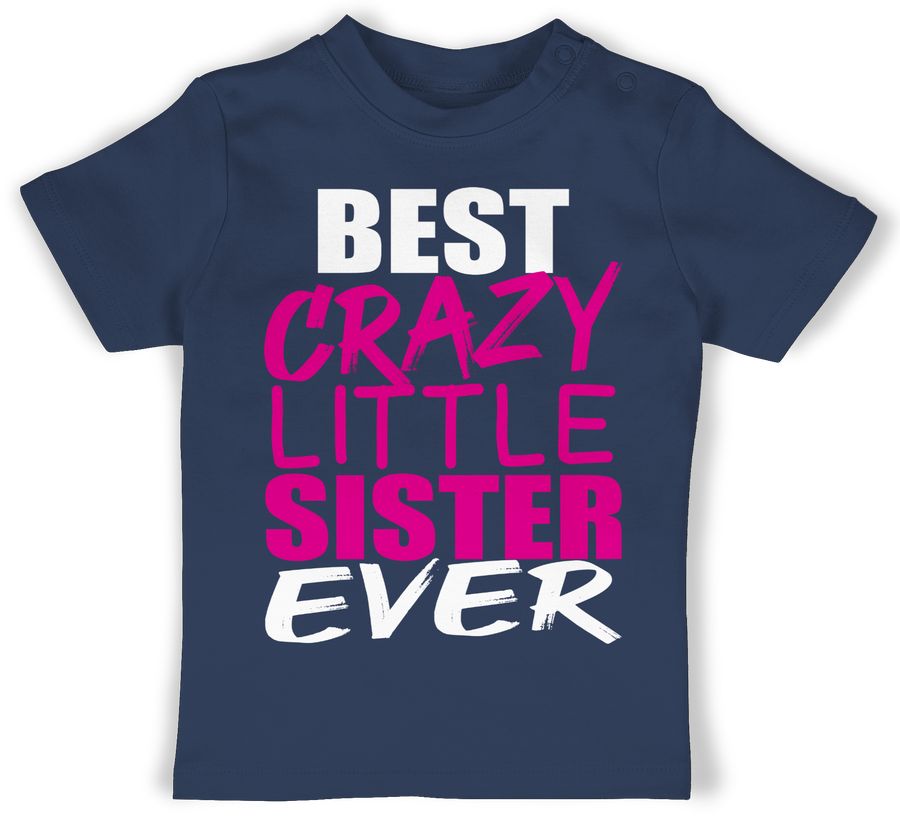 Best crazy little sister - weiß/fuchsia