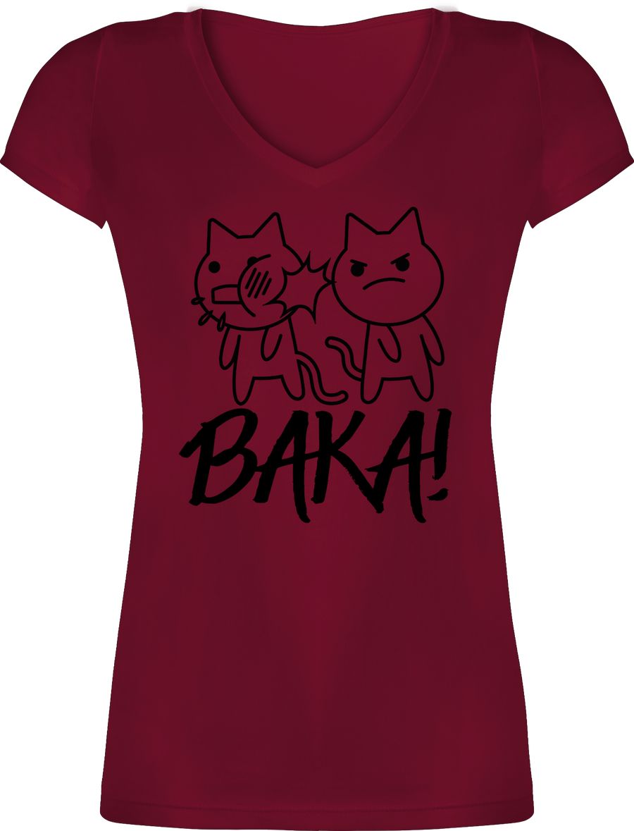Baka! mit Katzen - schwarz