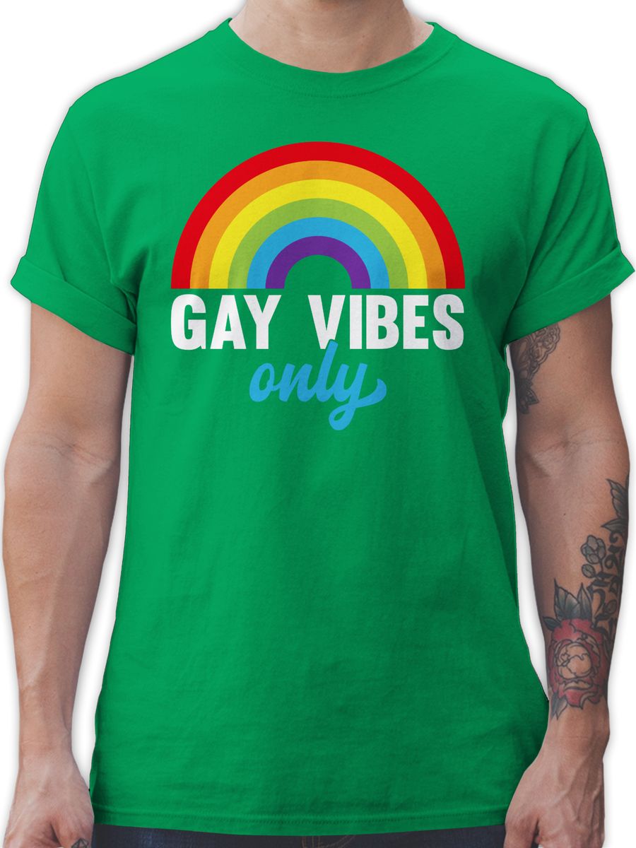 Gay Vibes Only - Regenbogen - weiß