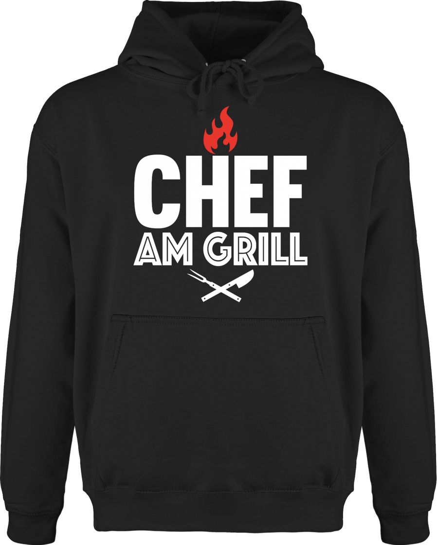 Chef am Grill Flamme