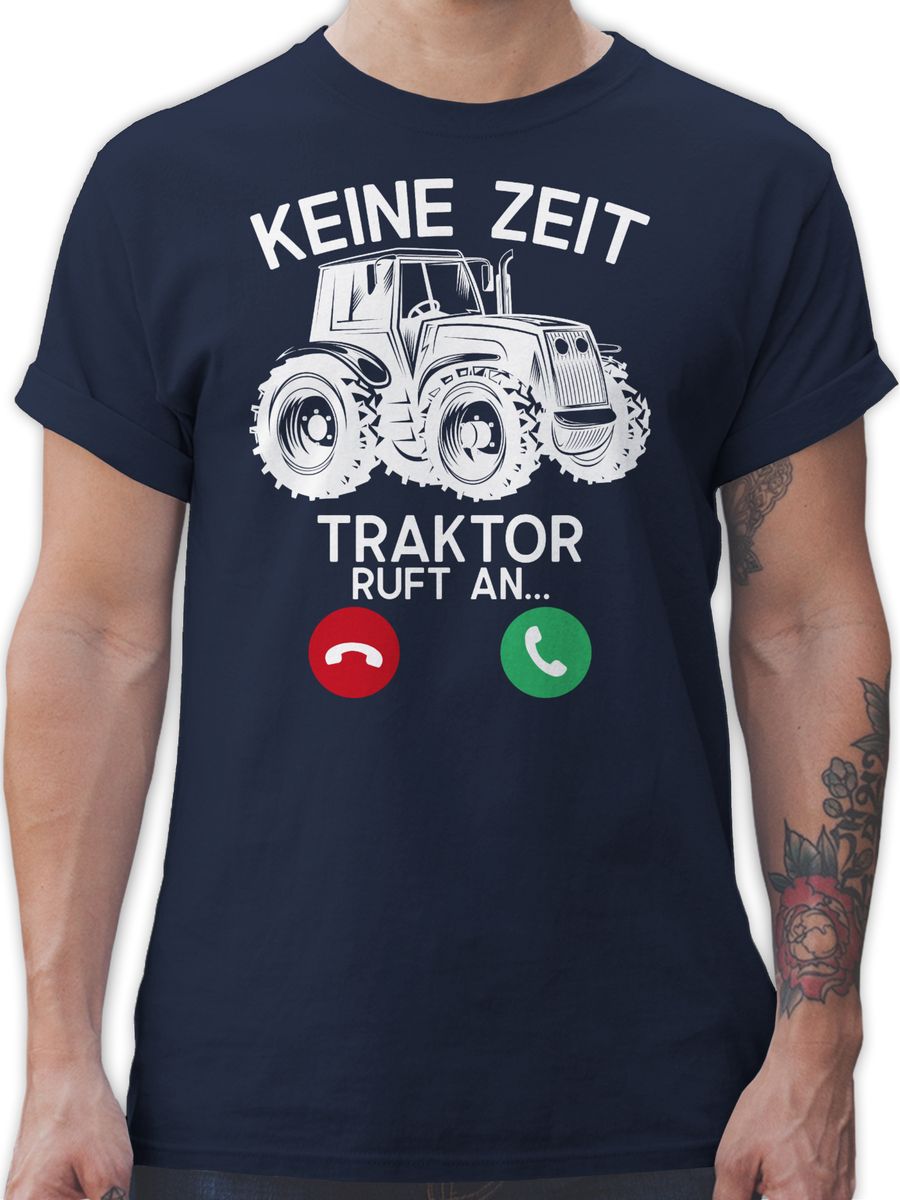 Keine Zeit - Traktor ruft an - weiß