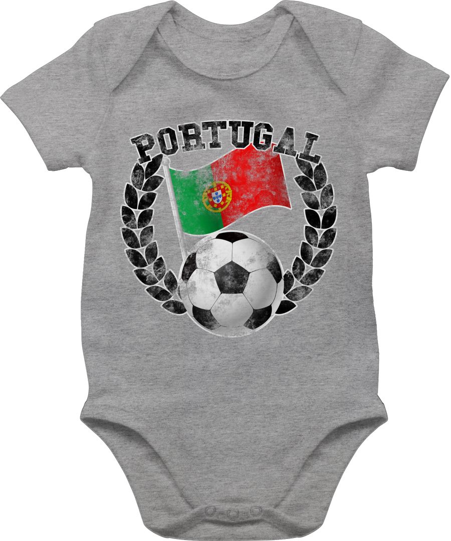 Portugal Flagge & Fußball Vintage