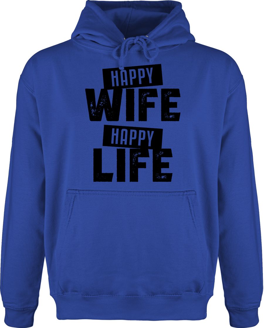 Happy Wife Happy Life schwarz